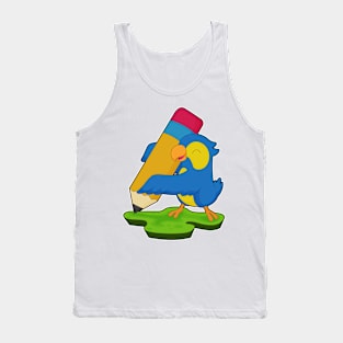 Parrot Pupil Pencil School Tank Top